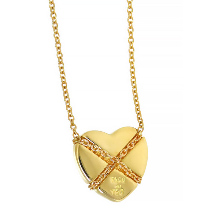 TIFFANY&Co. 
クロスチェーン ハート ネックレス