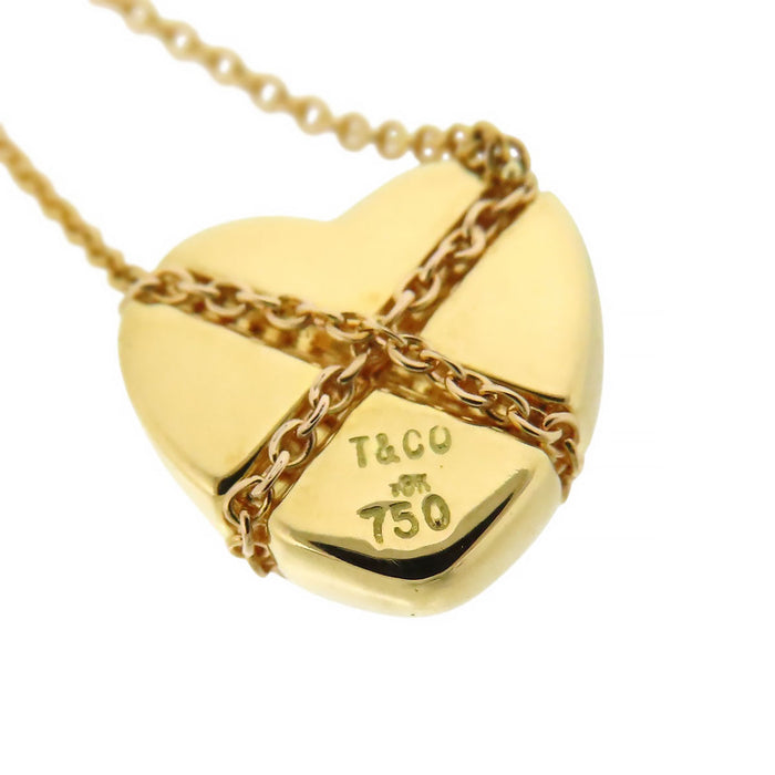 TIFFANY&Co. 
クロスチェーン ハート ネックレス