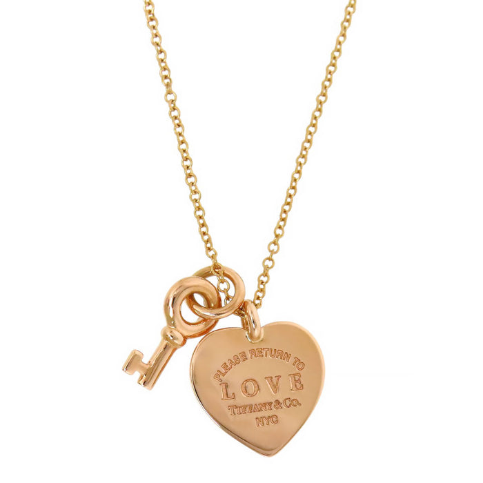TIFFANY&Co. 
回歸心形吊牌鑰匙項鍊