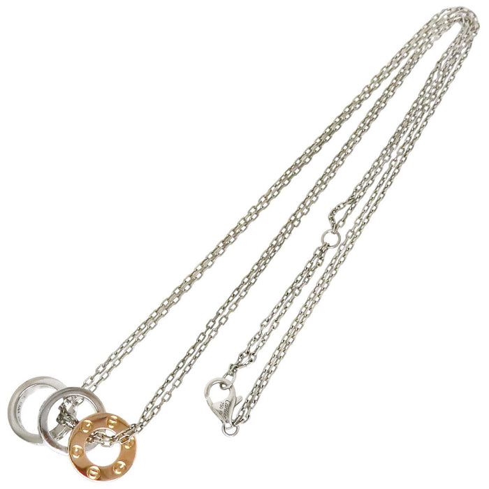 CARTIER 
ラブ スリーフープ ダイヤモンド ネックレス