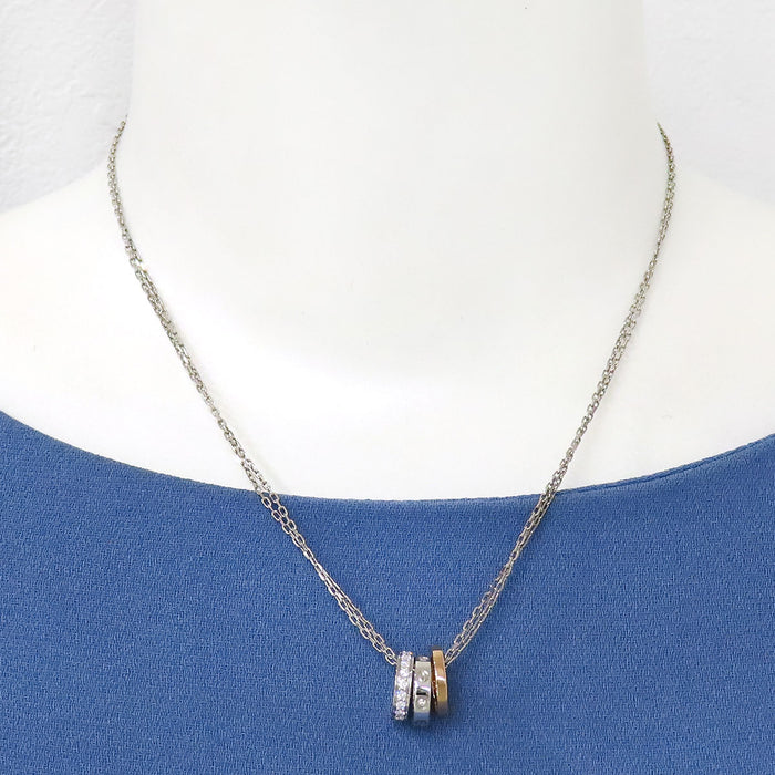 CARTIER 
ラブ スリーフープ ダイヤモンド ネックレス