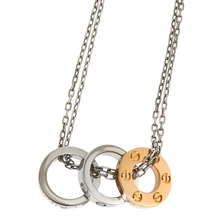 CARTIER 
ラブ スリーフープ ダイヤモンド ネックレス