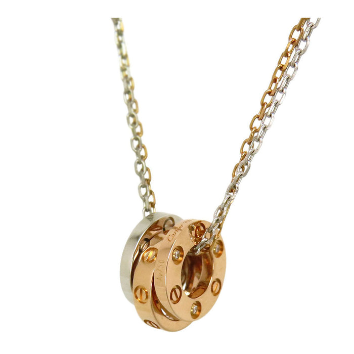 CARTIER
Love Three Hoop Necklace Diamond