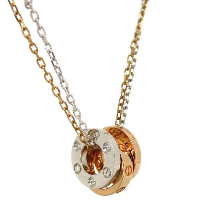 CARTIER
Love Three Hoop Necklace Diamond