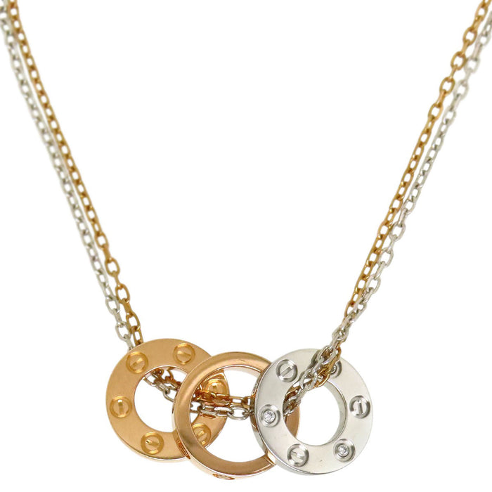 CARTIER
Love Three Hoop Necklace Diamond