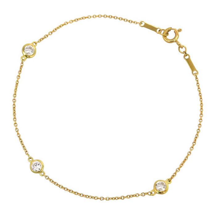 TIFFANY&Co. 
By the Yard Bracelet 3P Diamond