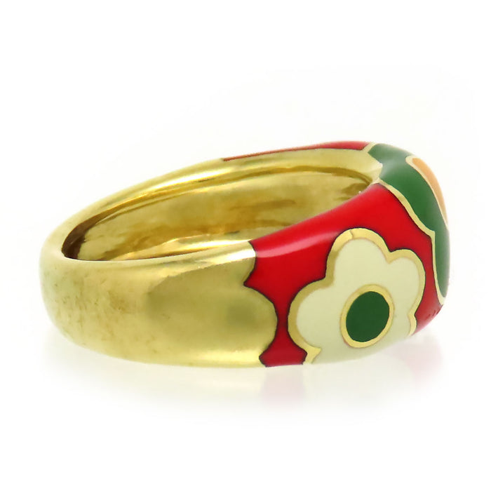 Ponte Vecchio 
エナメル マルチフラワー リング