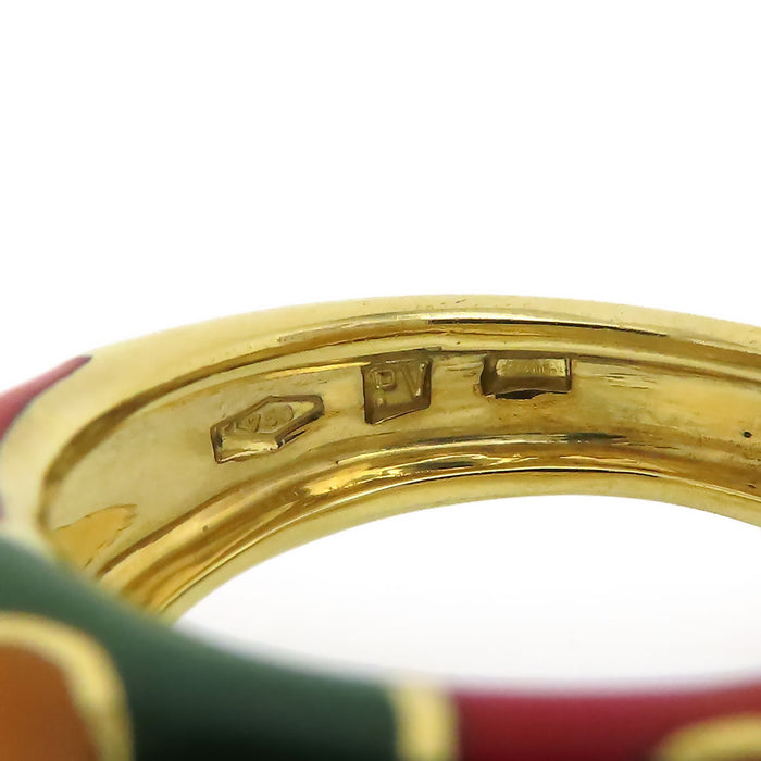 Ponte Vecchio 
エナメル マルチフラワー リング