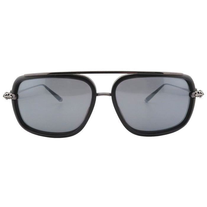 CHROME HEARTS 
Teardrop CH Logo Cross 
P.DONNER Double Floral Temple Sunglasses