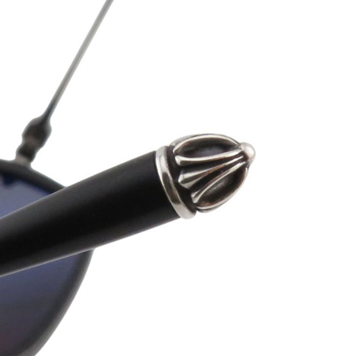 CHROME HEARTS 
Teardrop CH Logo Cross 
P.DONNER Double Floral Temple Sunglasses