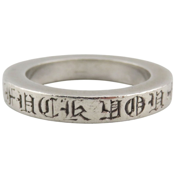 CHROME HEARTS 
CH SPACER Cross Silver 
Spacer Ring FUCK YOU