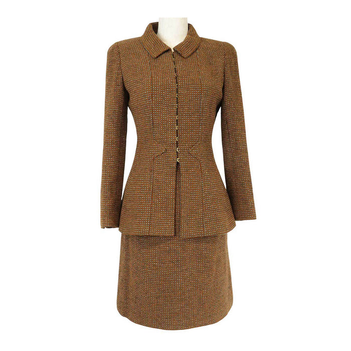 CHANEL 
COCO CC ココボタン 96A ゴールドカラー金具 
ココマーク ヴィンテージ セットアップ