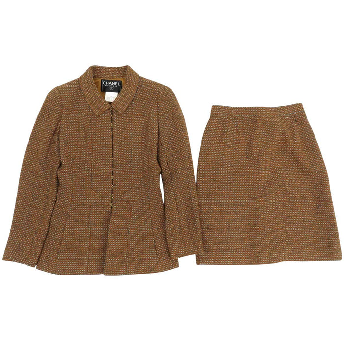 CHANEL 
COCO CC ココボタン 96A ゴールドカラー金具 
ココマーク ヴィンテージ セットアップ