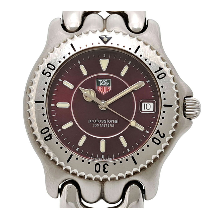 TAG HEUER 
プロフェッショナル 200M ボルドーダイヤル