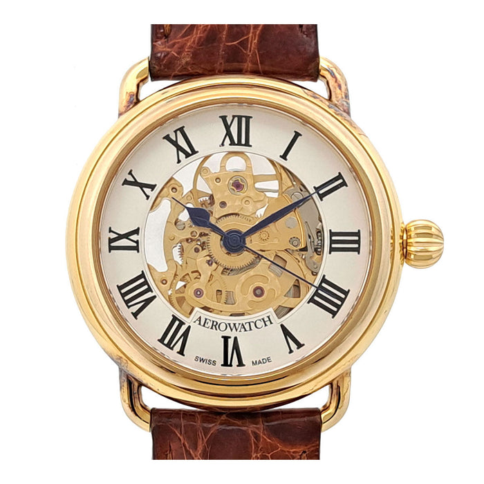 AEROWATCH 
ラウンド スケルトン