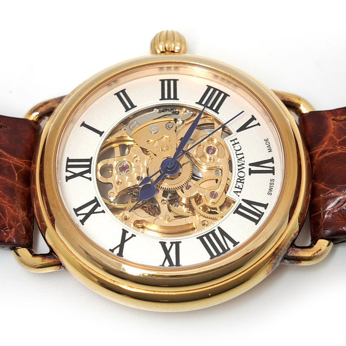 AEROWATCH 
ラウンド スケルトン