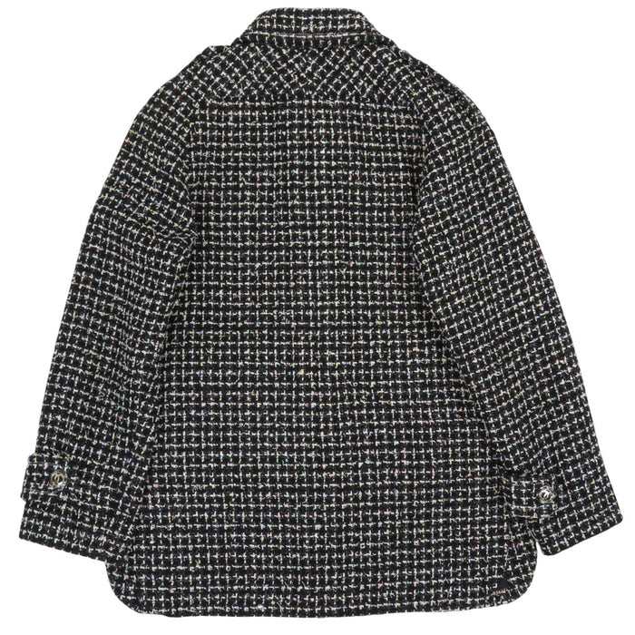 CHANEL 
COCO CC bottone logo 
marchio Coco giacca in tweed