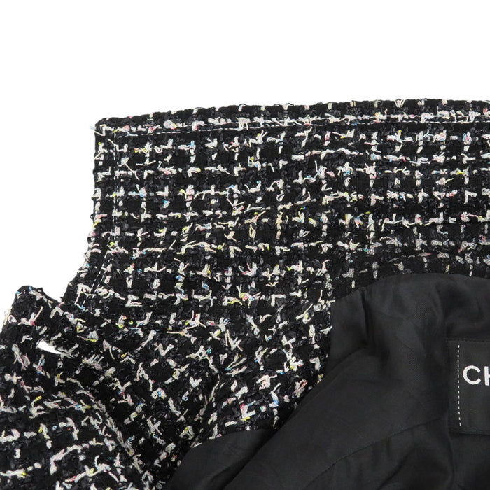 CHANEL 
COCO CC bottone logo 
marchio Coco giacca in tweed