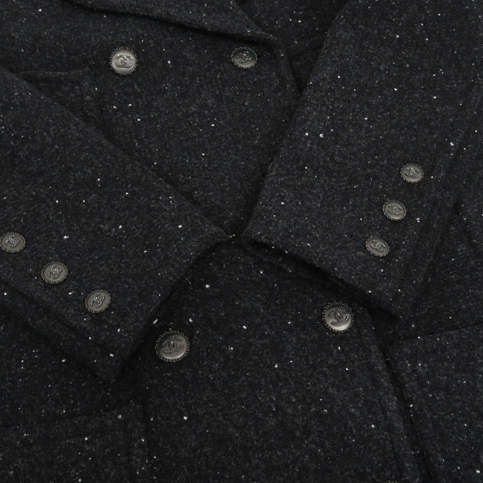 CHANEL 
COCO CC ココボタン ロゴ コットン ウール 
ココマーク ピーコート