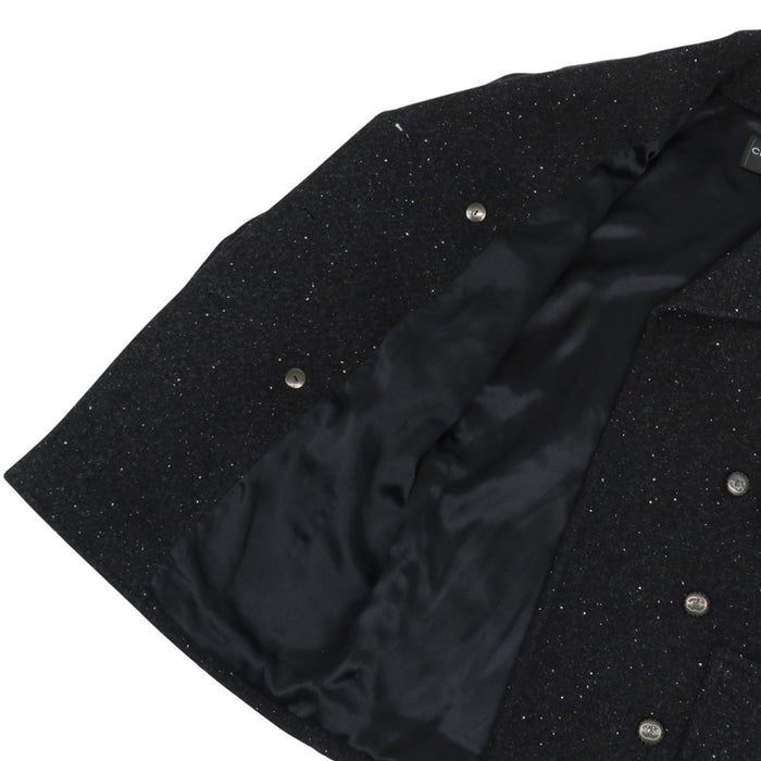 CHANEL 
COCO CC ココボタン ロゴ コットン ウール 
ココマーク ピーコート