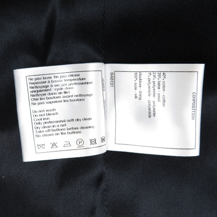 CHANEL 
COCO CC ココボタン ロゴ コットン ウール 
ココマーク ピーコート