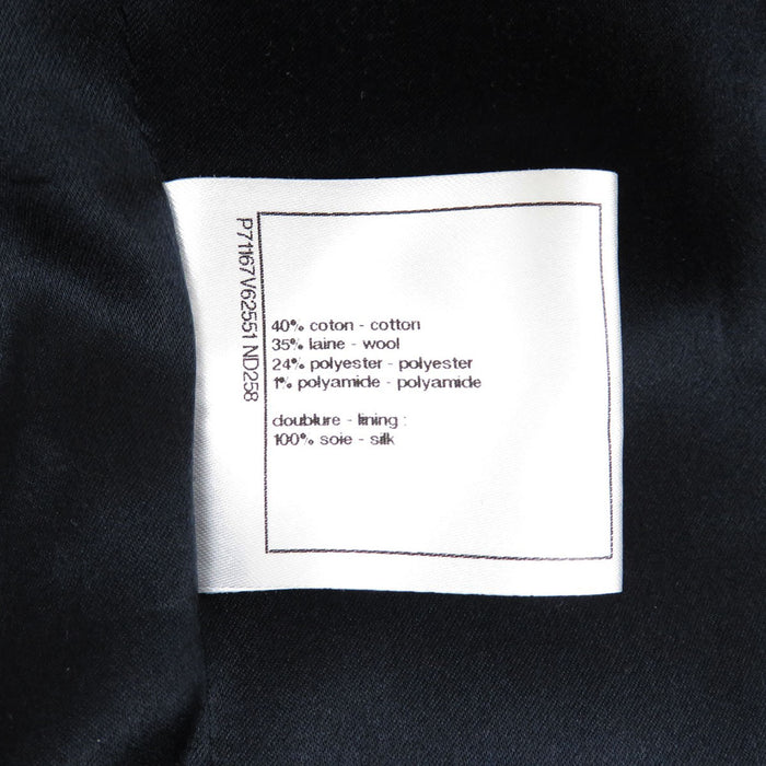 CHANEL 
COCO CC ココボタン ロゴ コットン ウール 
ココマーク ピーコート