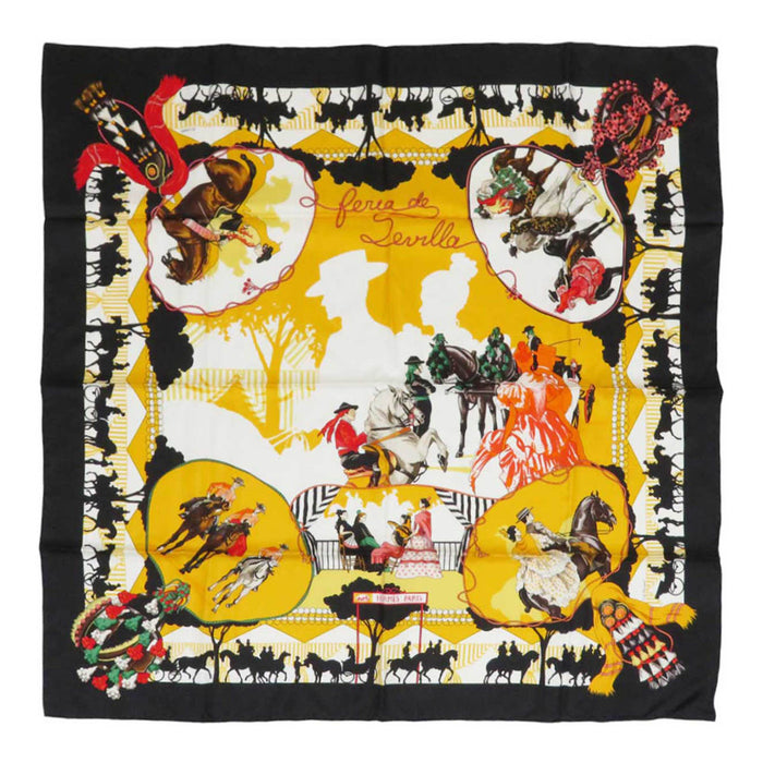 HERMES
Silk Large Square Carriage
Carré 90 FERIA DE SEVILLA Seville Holiday Scarf