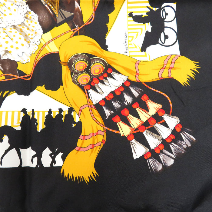 HERMES
Silk Large Square Carriage
Carré 90 FERIA DE SEVILLA Seville Holiday Scarf