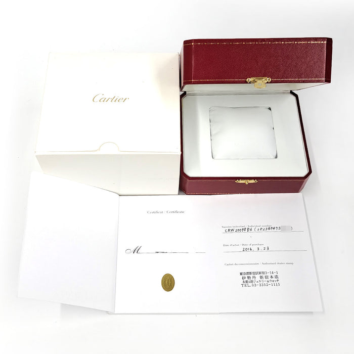 CARTIER 
Santos Galbée XL 
avec boîte et certificat