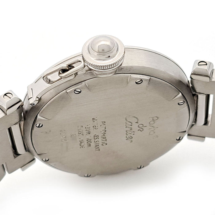 CARTIER Pasha C de Cartier Watch Overhauled With Box and Warranty Card