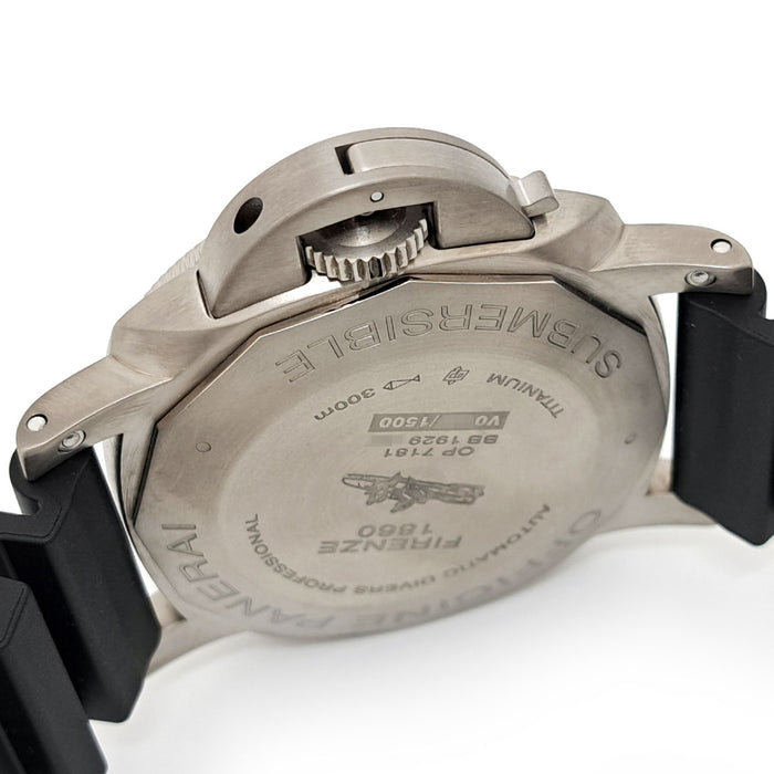 OFFICINE PANERAI Luminor Submersible 3 Days Titanium With Box and Warranty Card