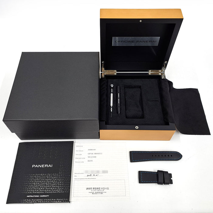 OFFICINE PANERAI Luminor Submersible 3 Days Titanium With Box and Warranty Card