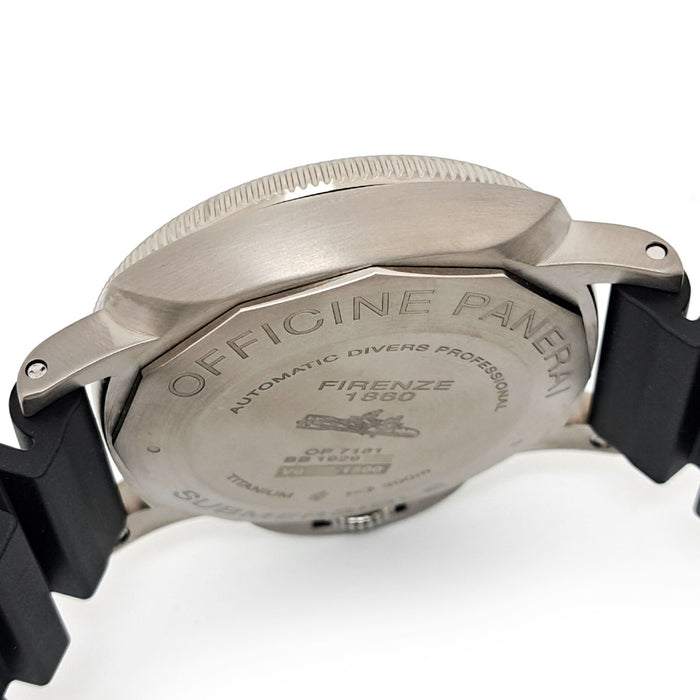 OFFICINE PANERAI Luminor Submersible 3 Days Titanium With Box and Warranty Card