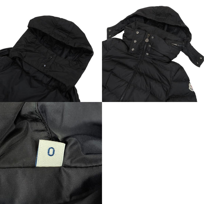 MONCLER 
ワッペン ダブルジップ ハイネック フード ナイロン 
FLAMMETTE フラメッテ ダウンコート