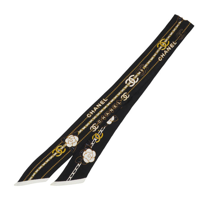 CHANEL 
COCO CC ロゴ チェーン シルク 
ココマーク カメリア スカーフ