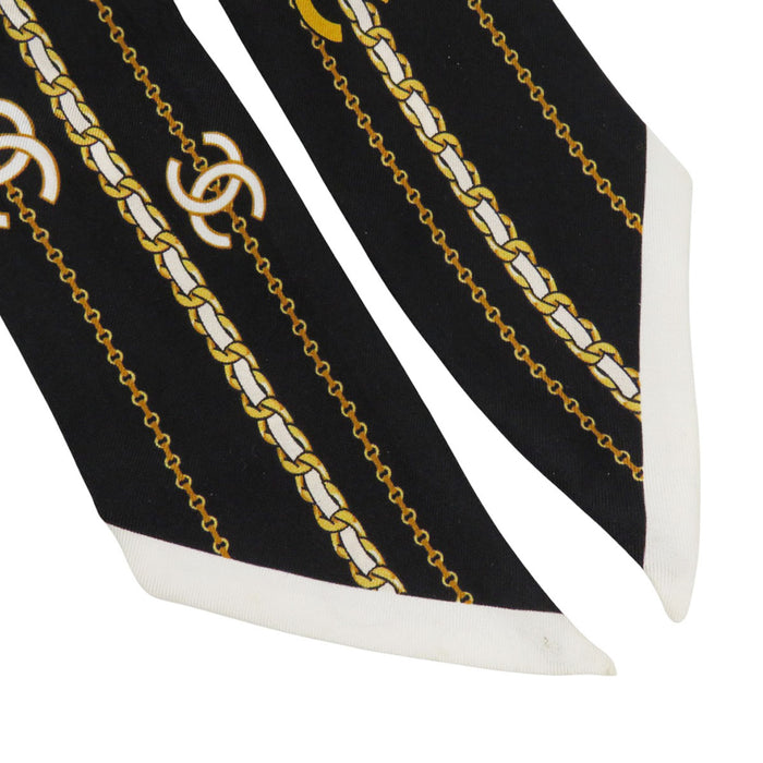 CHANEL 
COCO CC ロゴ チェーン シルク 
ココマーク カメリア スカーフ