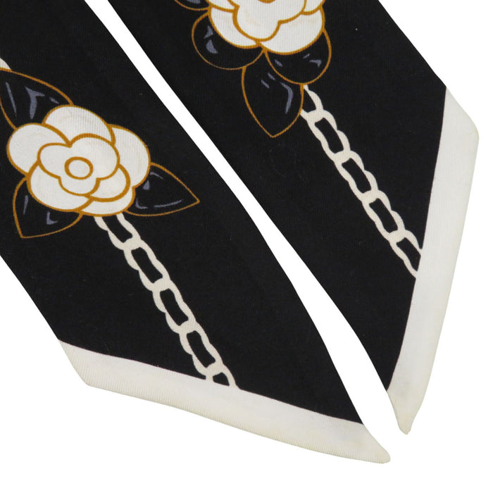 CHANEL 
COCO CC ロゴ チェーン シルク 
ココマーク カメリア スカーフ