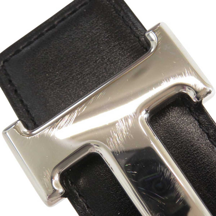 HERMES 
アッシュ □A刻印 シルバーカラー金具 
H バックル リバーシブル レザー ベルト 32MM