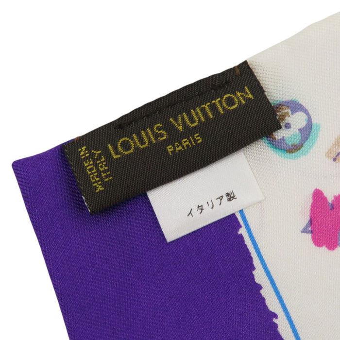 LOUIS VUITTON 
LV seta 
bandana monogramma splash sciarpa