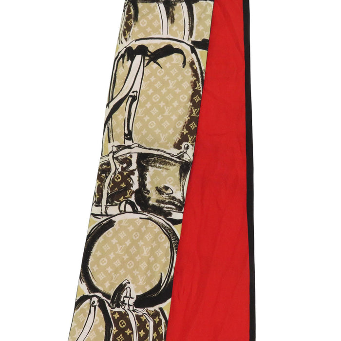 LOUIS VUITTON 
LV シルク 
バンドー トランク スカーフ 
モノグラム