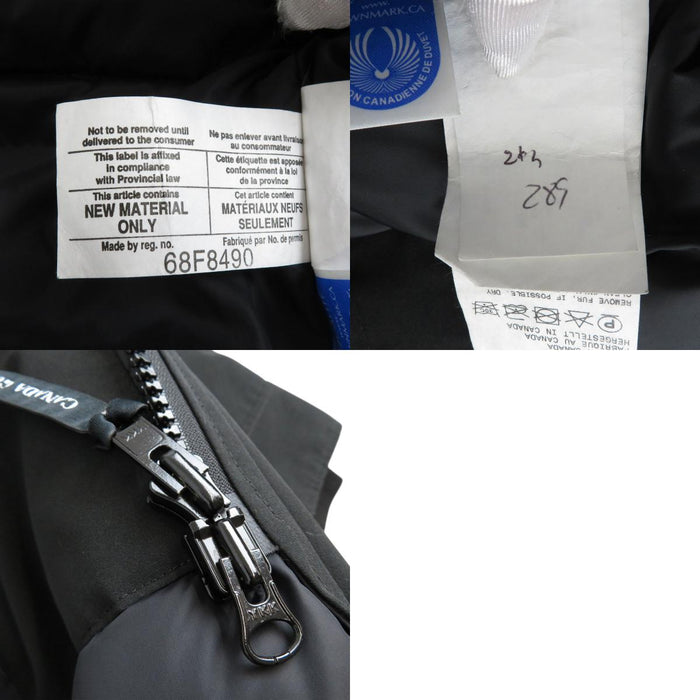 CANADA GOOSE 
ワッペン フード コヨーテ 
ファー ダウンジャケット