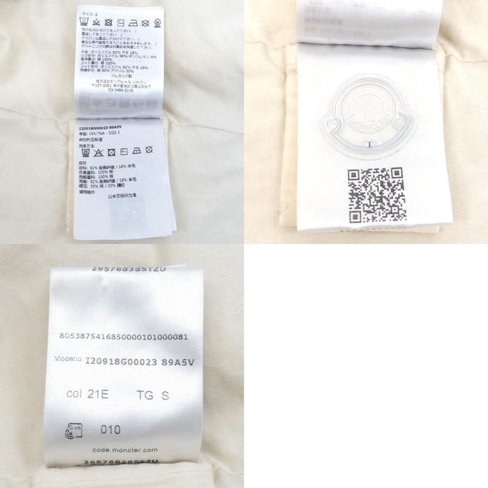 MONCLER 
ワッペン ダブルジップ 2023年製 
バックロゴ エンブロイダリー ボア ジップアップ パーカー