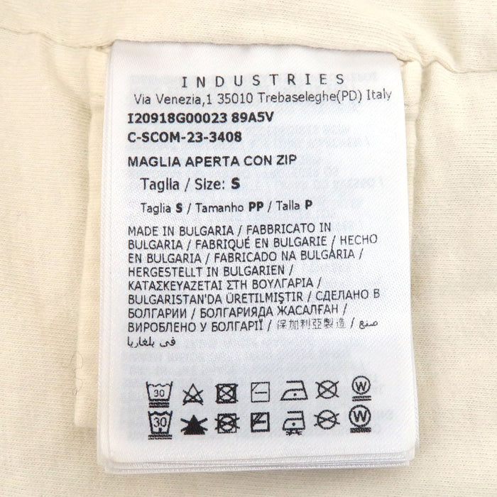 MONCLER 
ワッペン ダブルジップ 2023年製 
バックロゴ エンブロイダリー ボア ジップアップ パーカー