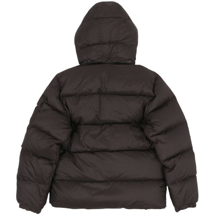 MONCLER 
ワッペン ジップアップ フード ナイロン 
ダウンジャケット