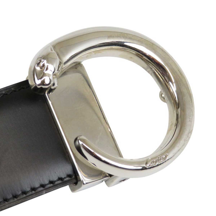 CARTIER
Cintura reversibile Panthère
in pelle con fibbia color argento