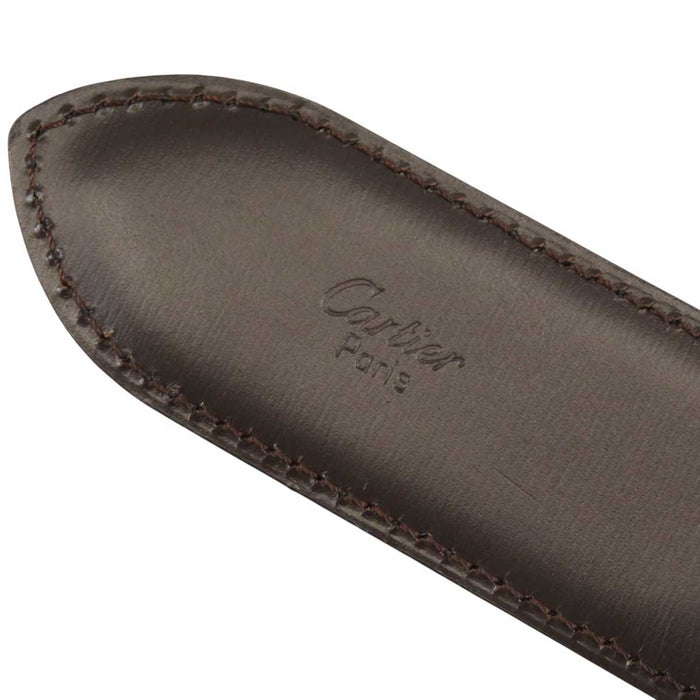 CARTIER
Cintura reversibile Panthère
in pelle con fibbia color argento