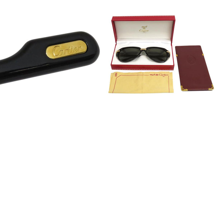 CARTIER 
1545302 アビエーター 
ロゴ サングラス