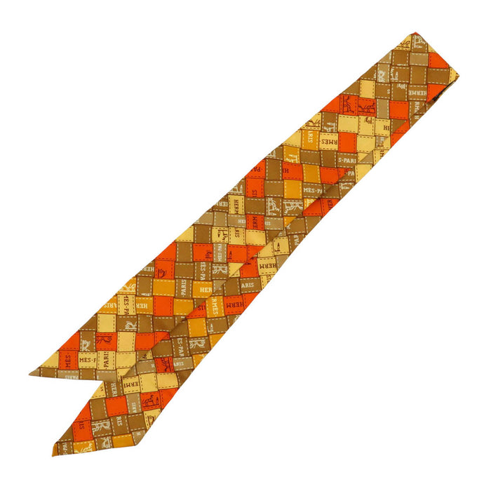 HERMES 
Twilly シルク 馬車 
ツイリー Bolduc au Carre ボルデュック スカーフ