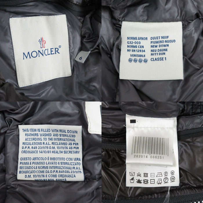 MONCLER 
ワッペン ナイロン ダブルジップ 
ZIN ダウンジャケット