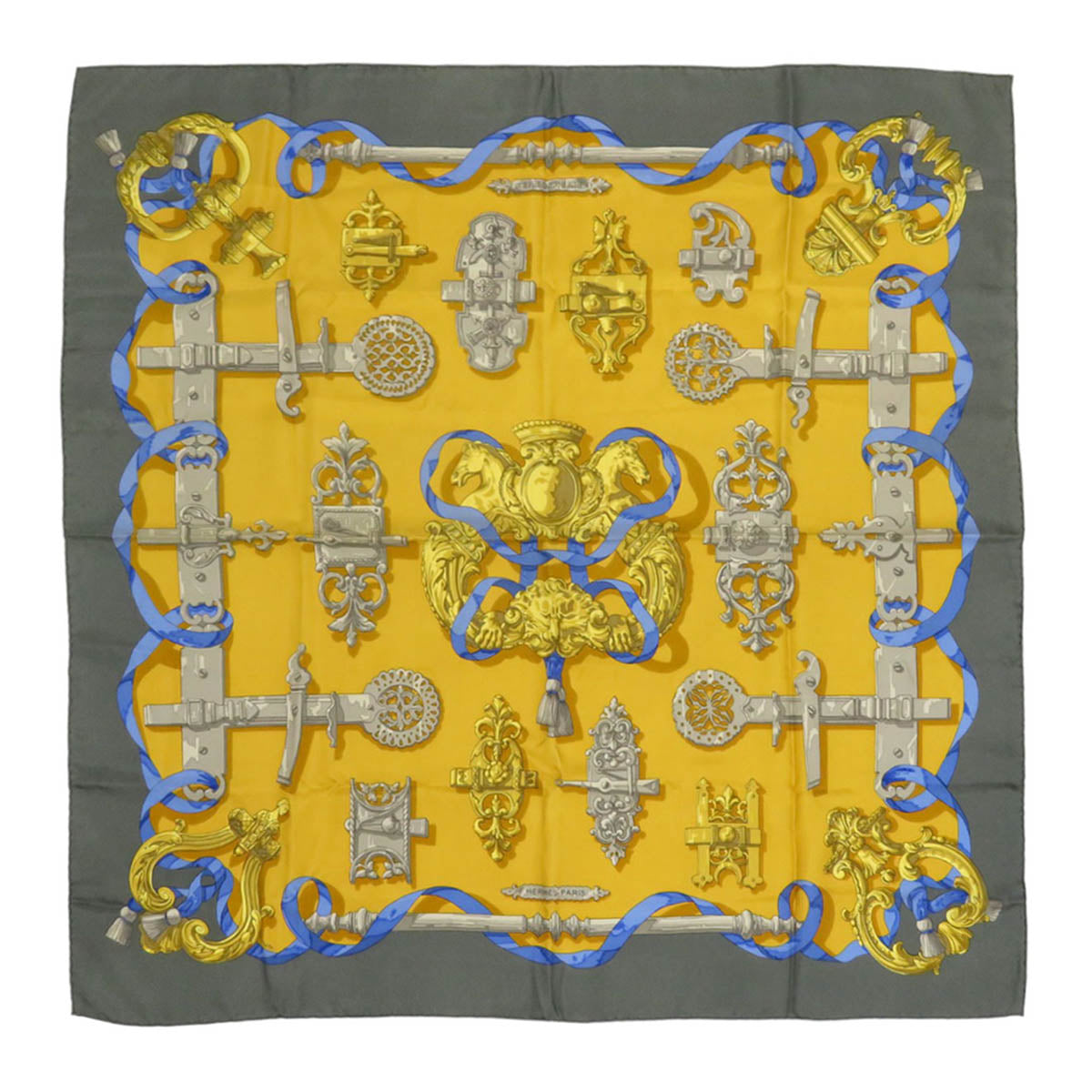 エルメス HERMES カレ90 鉄細工 FERRONNERIE シルクスカーフ